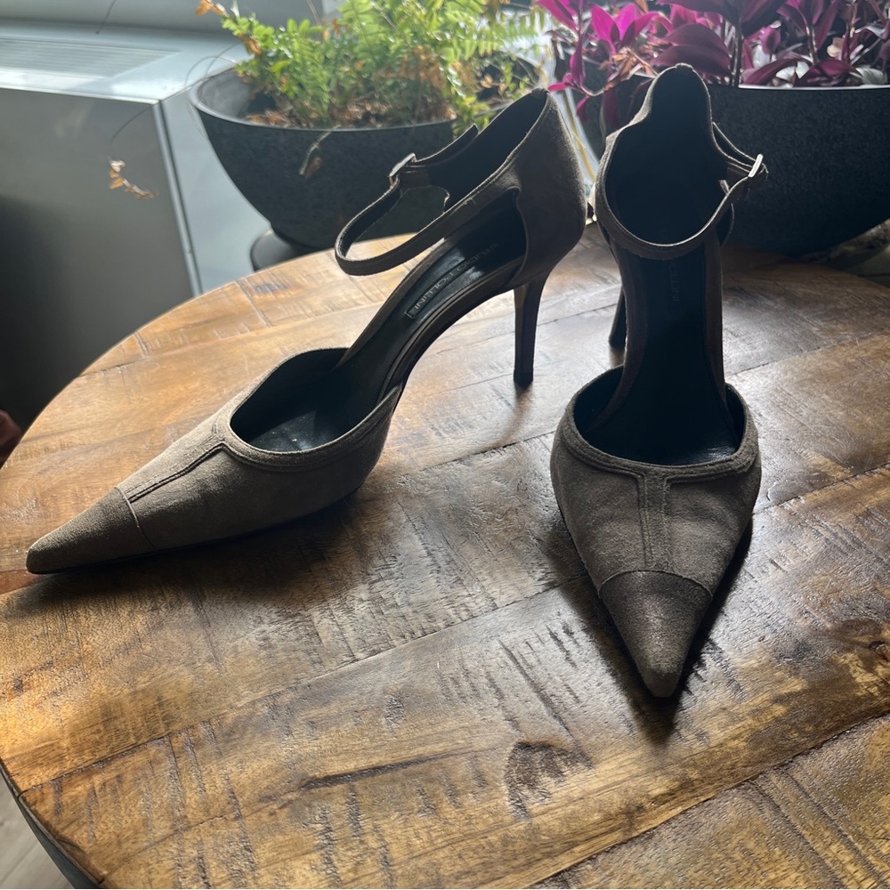 Studio Pollini Pointed Toe Suede Heels Size 38